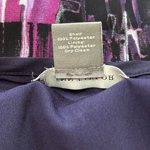 Ann Taylor Women's White and Purple Skirt size 8 - Picture 7 of 10
